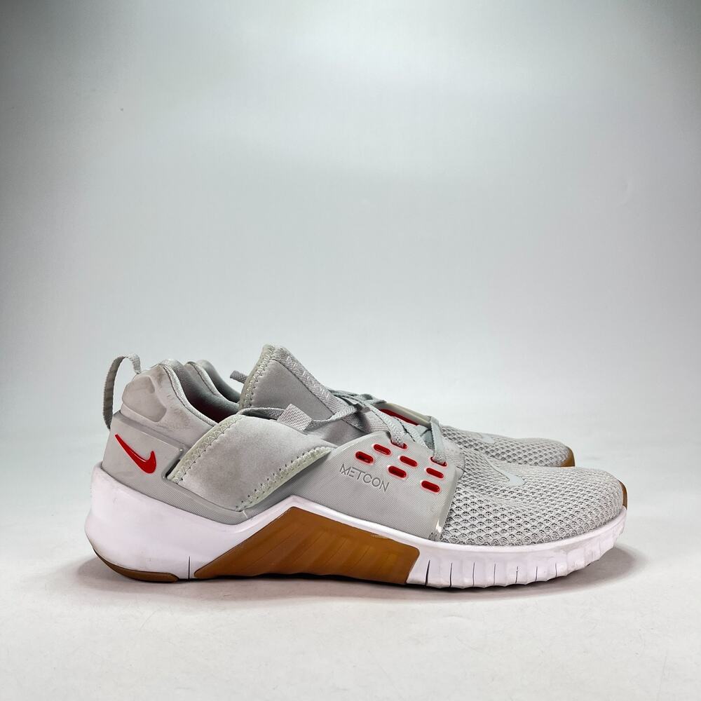 Nike Free Metcon 2 Light Grey Crimson Training Shoes AQ8306-061 Men's Size 11.5